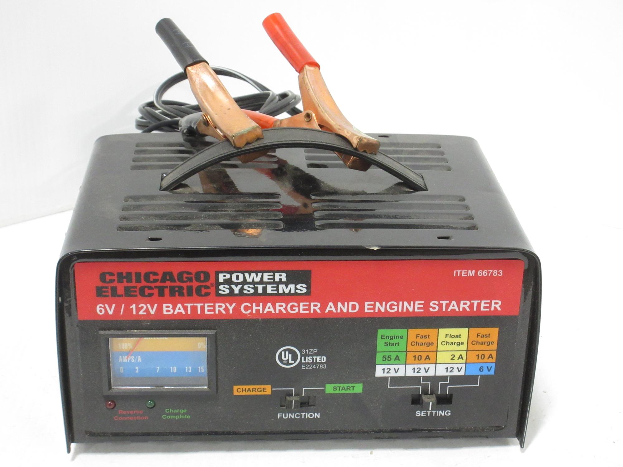 Albrecht Auctions Chicago Electric 6V/12V Battery Charger and Engine