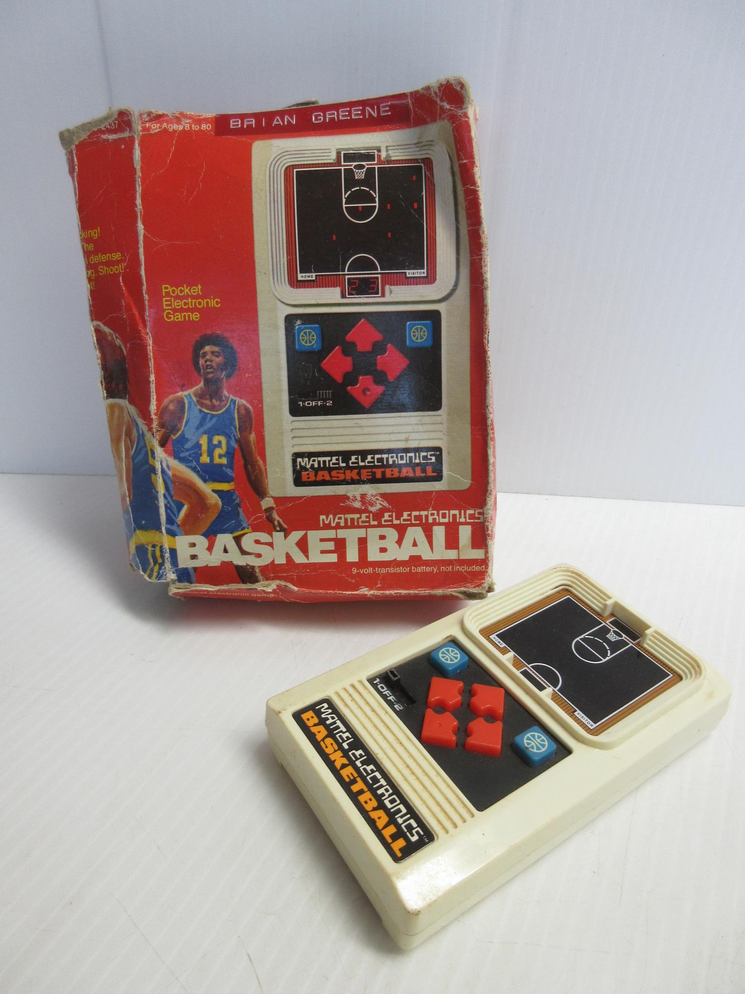 mattel handheld basketball game