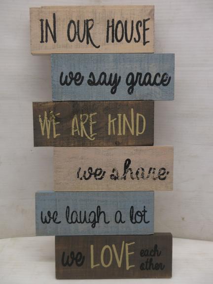 "In Our House" Wood Pallet Sign