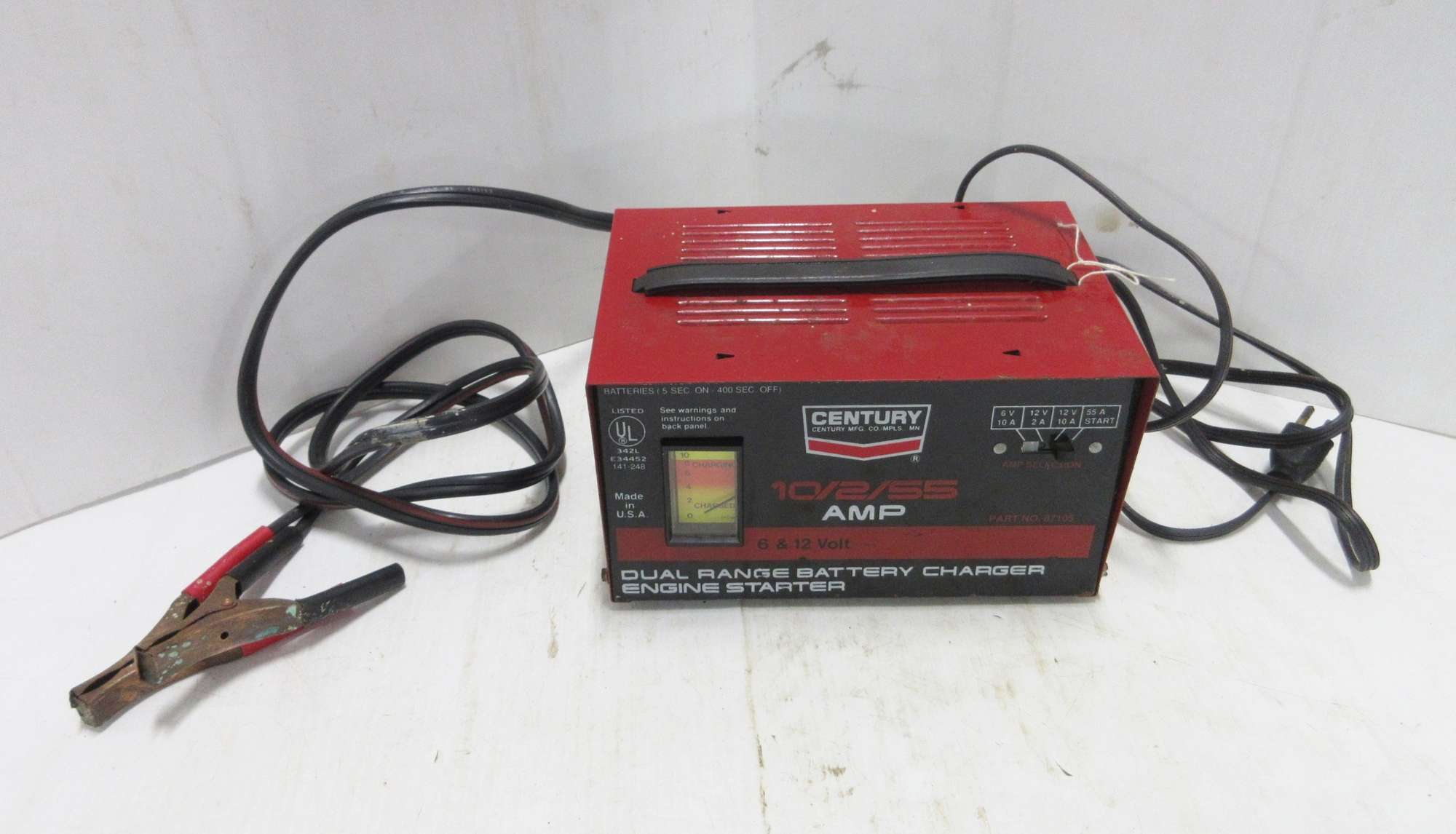 Albrecht Auctions | Century Battery Charger, 6V/12V, 2 AMP/10 AMP/55