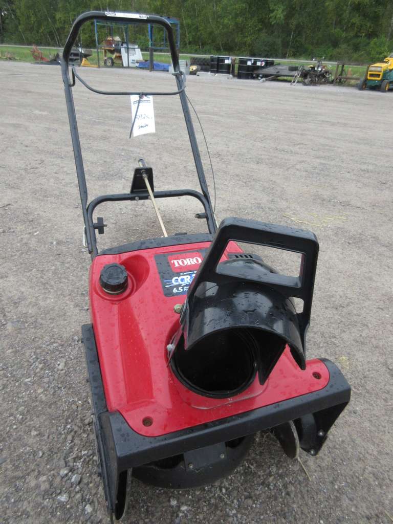 Toro Electric Start Snow Blower, 6.5 HP, 20"W