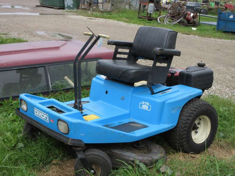 Dixon Riding Lawn Mower, Blue ZTR 428, 12.5 HP, Key in Office