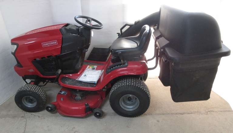 2015 Craftsman 19 HP Lawn Mower, (2) Sets of Blades, Mulch and Cut, and Bagger, All Receipts and Key in Office