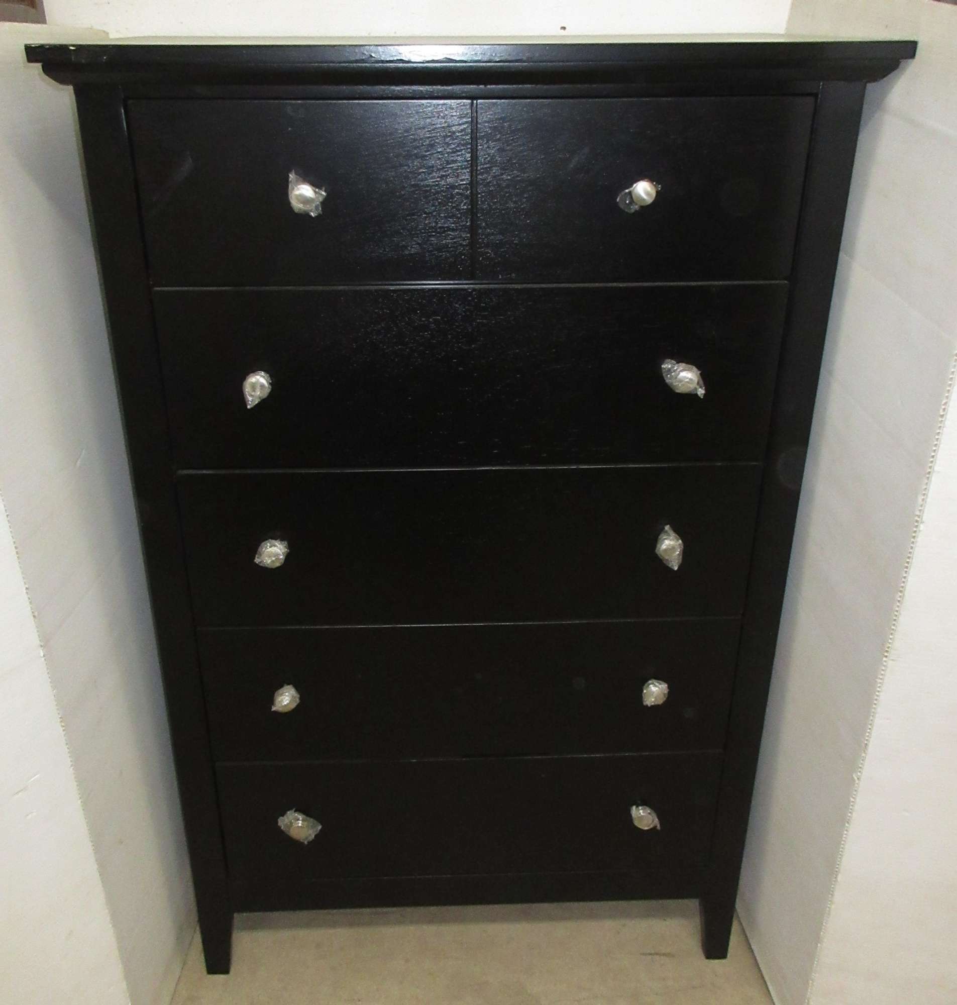 Albrecht Auctions Black Tall FiveDrawer Walter of