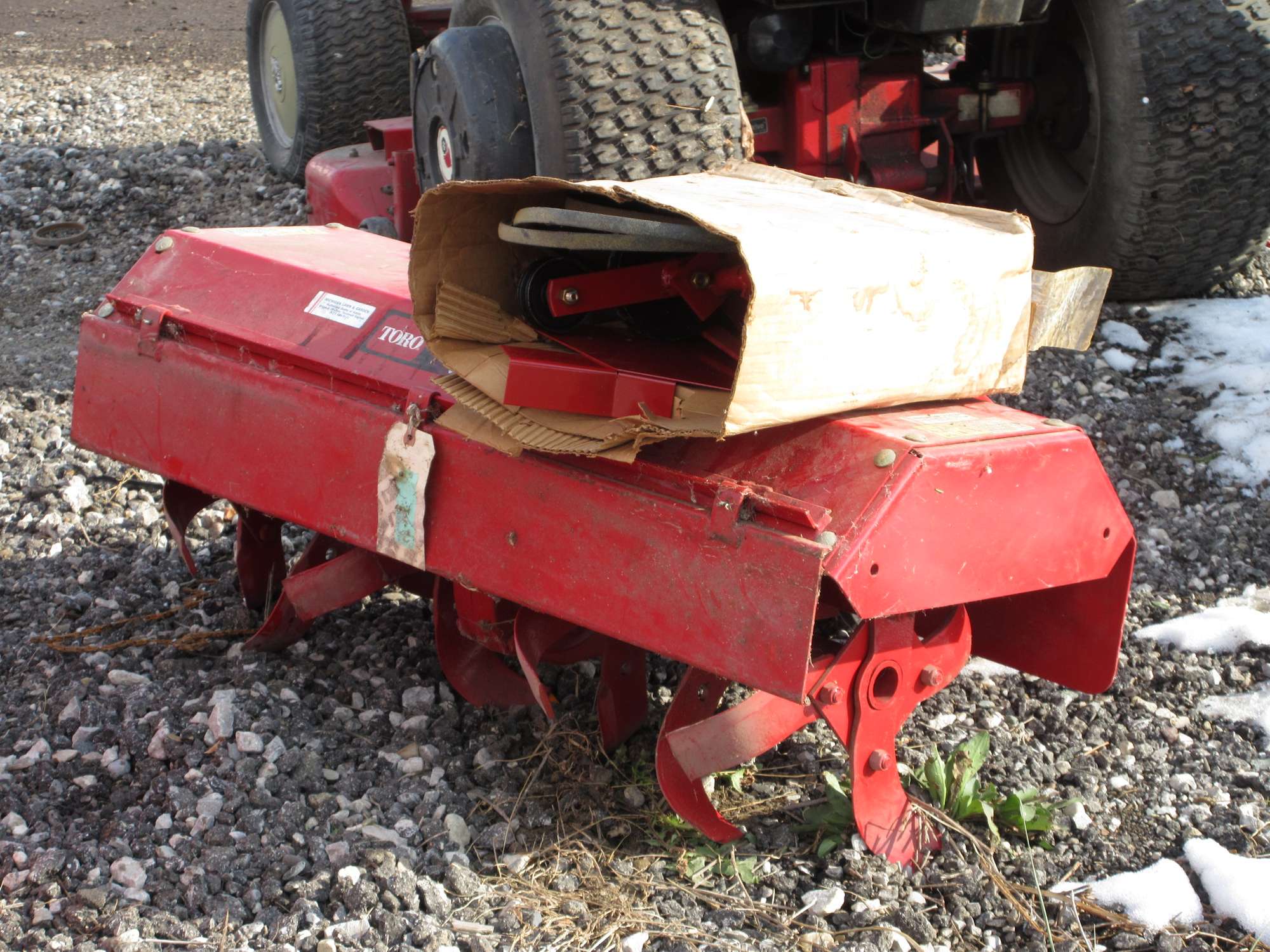 Albrecht Auctions | Toro Wheelhorse 36" Tiller for Garden Tractors
