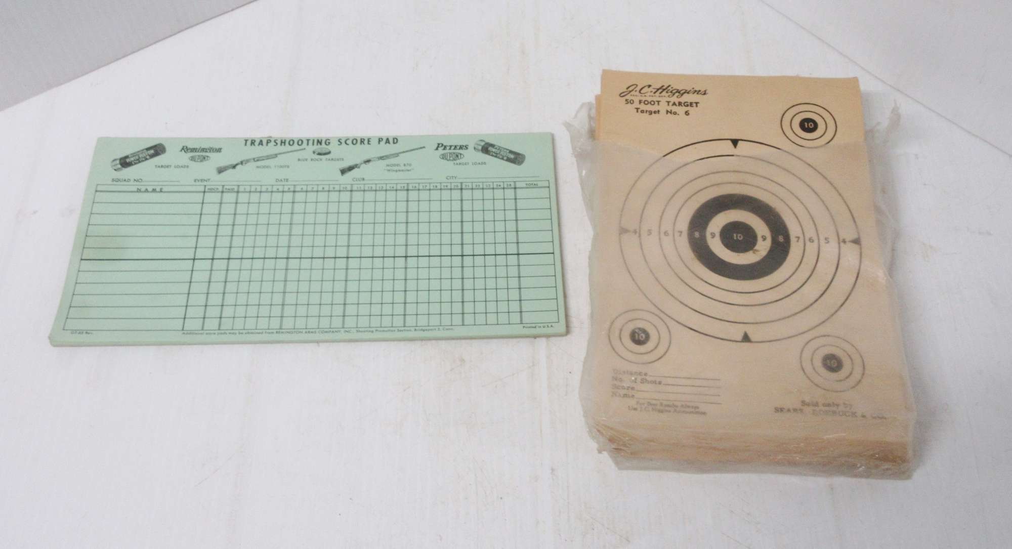 Albrecht Auctions Approx. (75) Old JC Higgins 50' Targets, Target No