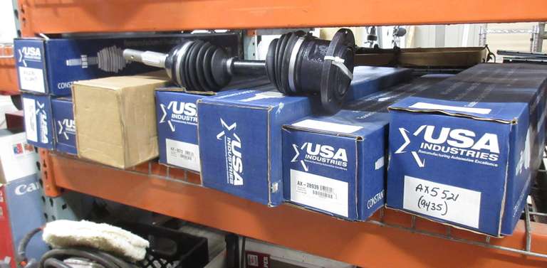 (8) USA Industries CV Axle Half Shafts, Various Makes and Models