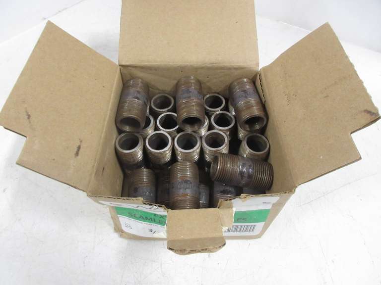 (25) Pipe Nipples, Ward Brand, Schedule 80, Extra Heavy, Seamless, Made in USA