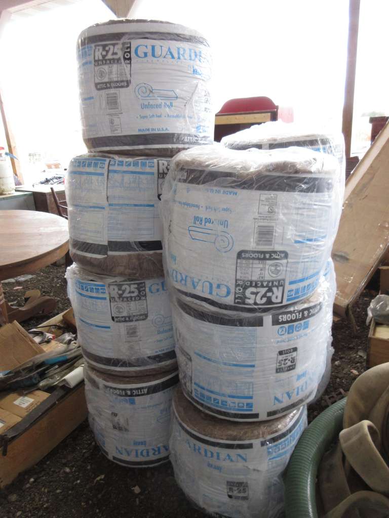 (13) Rolls of Insulation, R-25, 22.5 sq. ft. per Roll, 292.5 sq. ft. Total