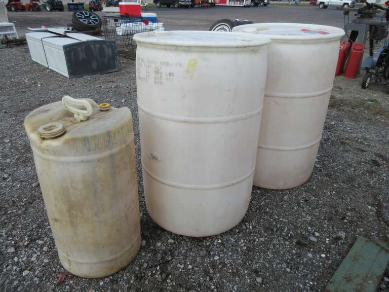 (2) 55-Gallons and a 15-Gallon Barrel