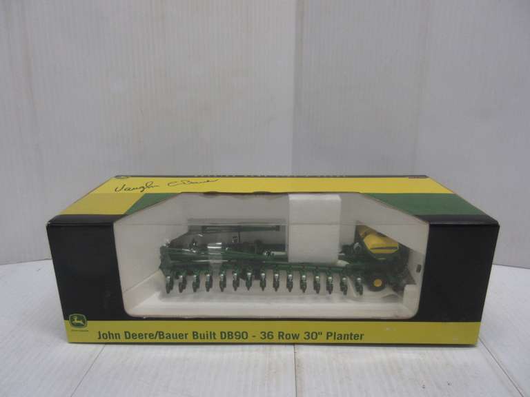 John Deere/Bauer Built DB90 36-Row Planter, 1/64 Scale, Autographed by Vaughn Bauer, Founder of Bauer Built Mfg.