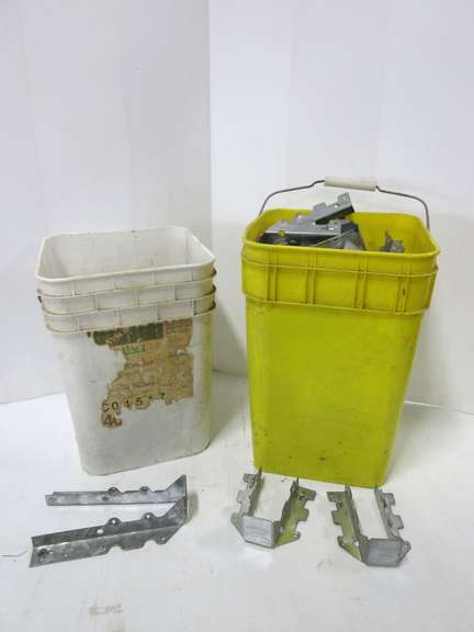 (2) Buckets of Joist Hangers and Brackets