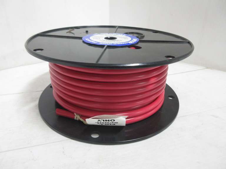 Four-Gauge 600V Red Battery Cable