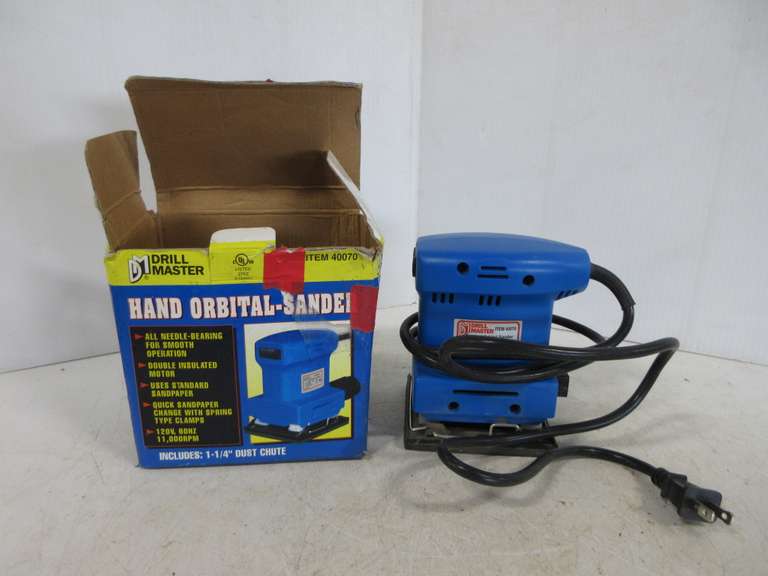 Hand Orbital Sander with Dust Chute