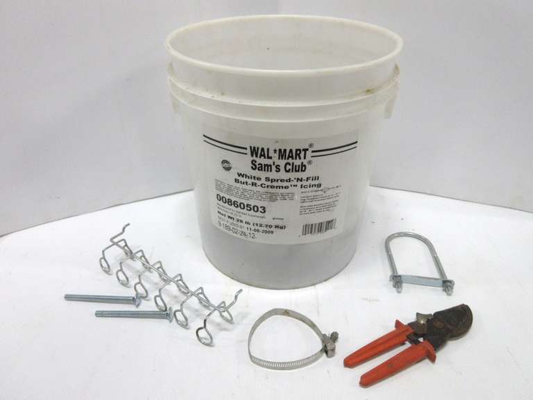 Bucket of Lag Bolts, Carriage Bolts, and More