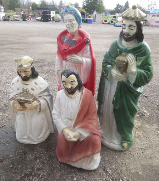 Christmas Blow Molds, Three Wise Men and Joseph