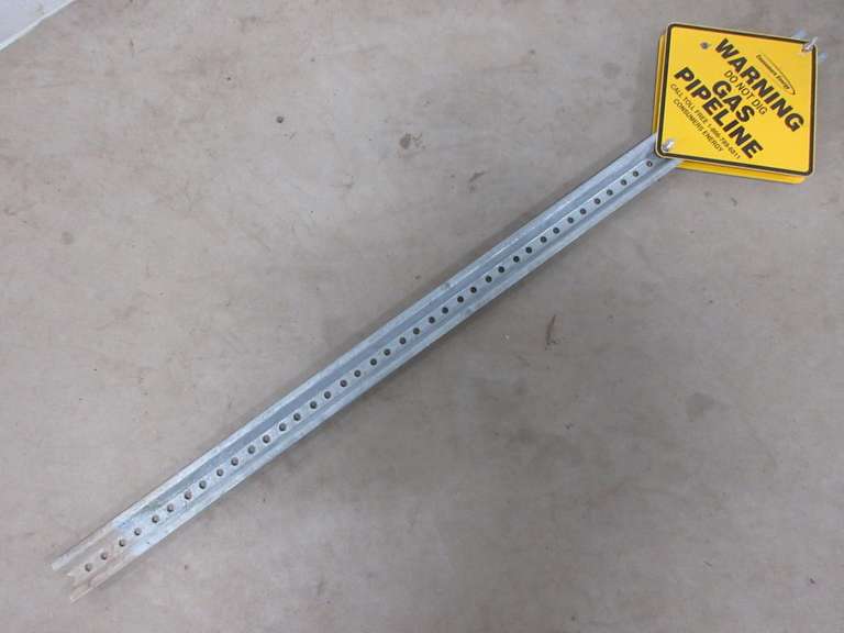 Consumers Power "Warning: Gas Pipeline" Sign and Post