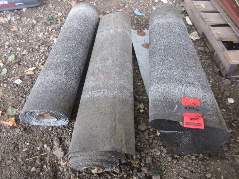 (3) Partial Rolls of Roofing Material