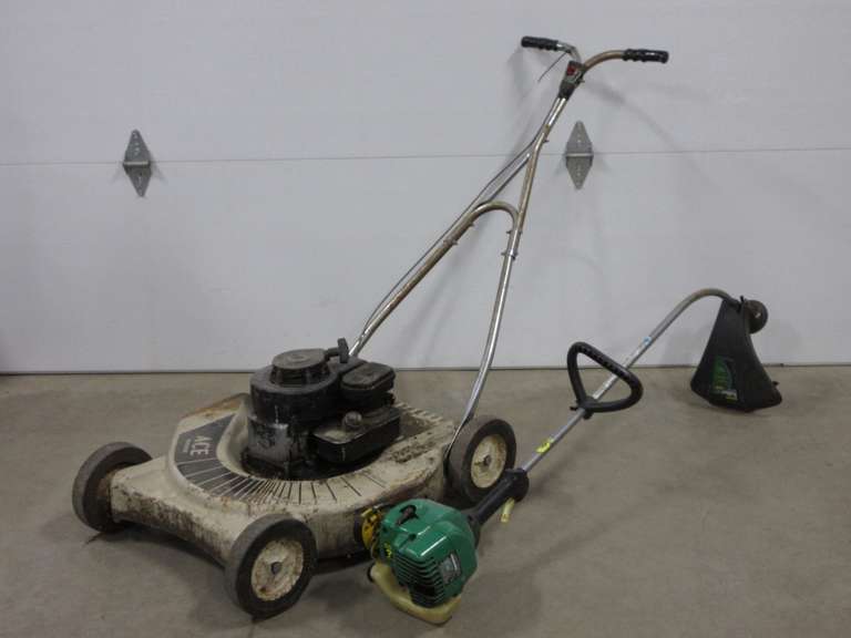 Ace Hardware 22" Push Mower and WeedEater FeatherLite FL20 String Trimmer