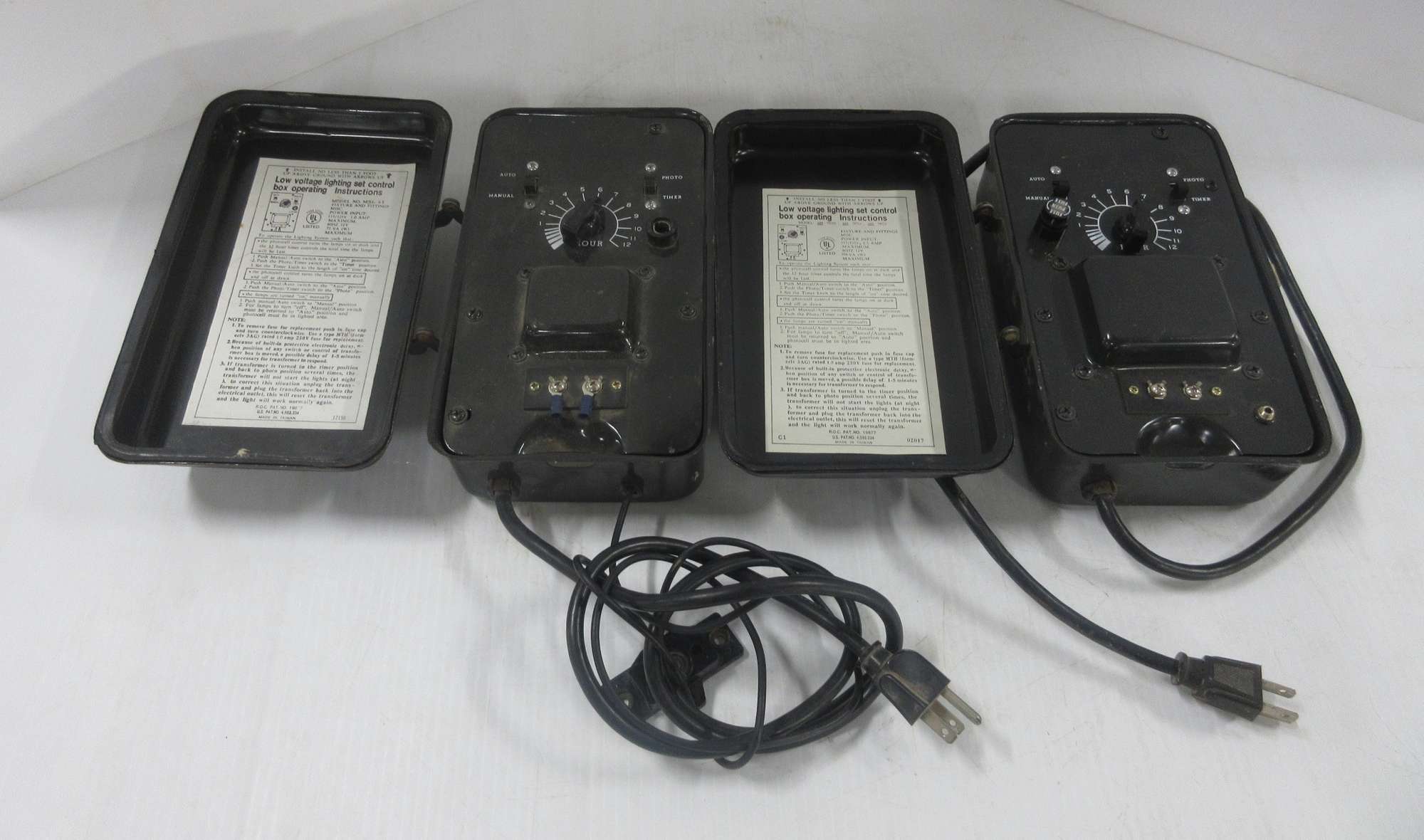 Albrecht Auctions (2) Low Voltage Outdoor Light Control Boxes