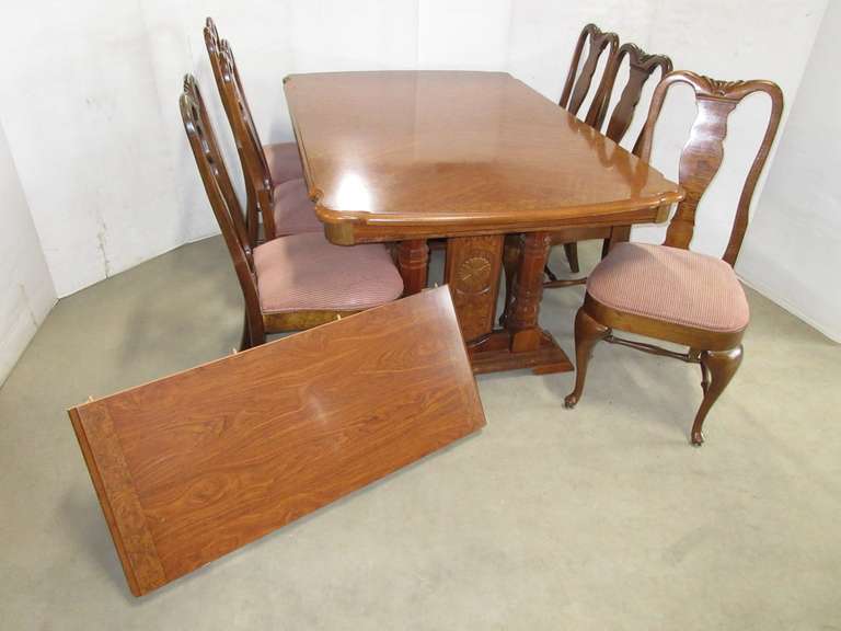 Albrecht Auctions Charlotte Chair Company Wood Dining Room Table