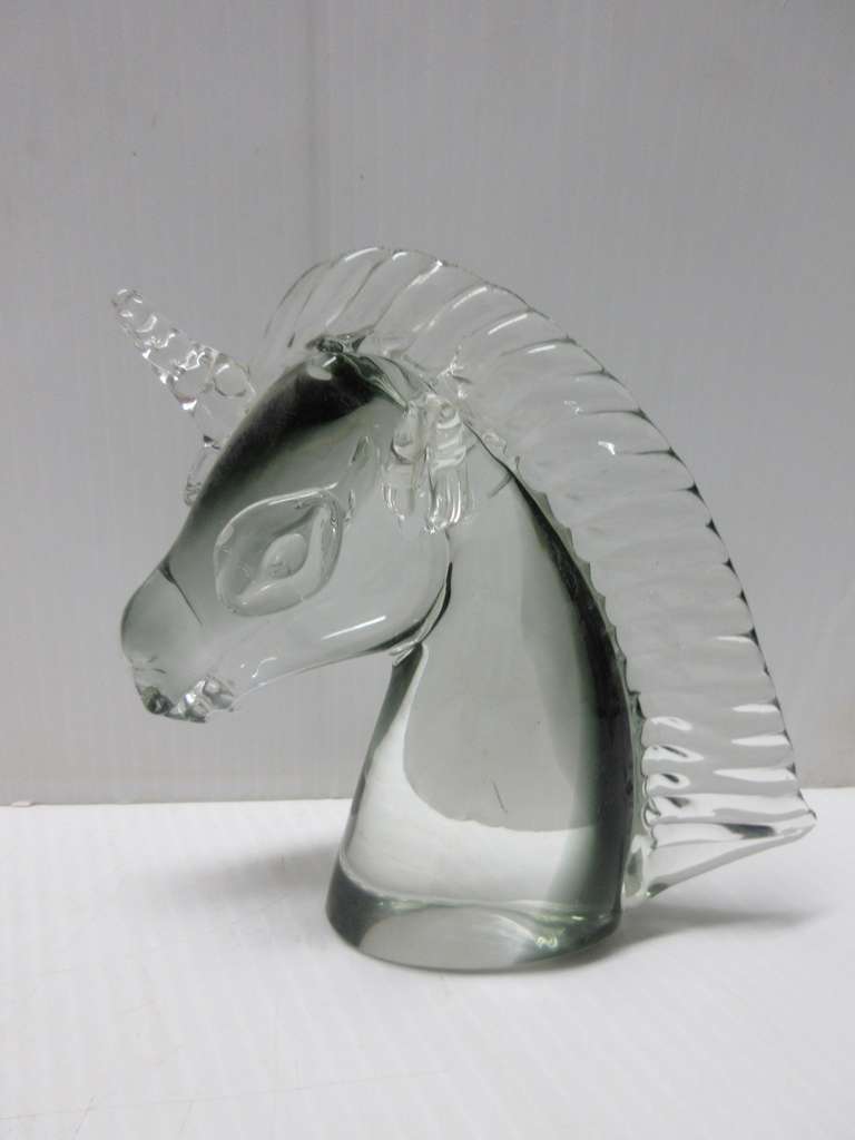 Crystal Unicorn Head