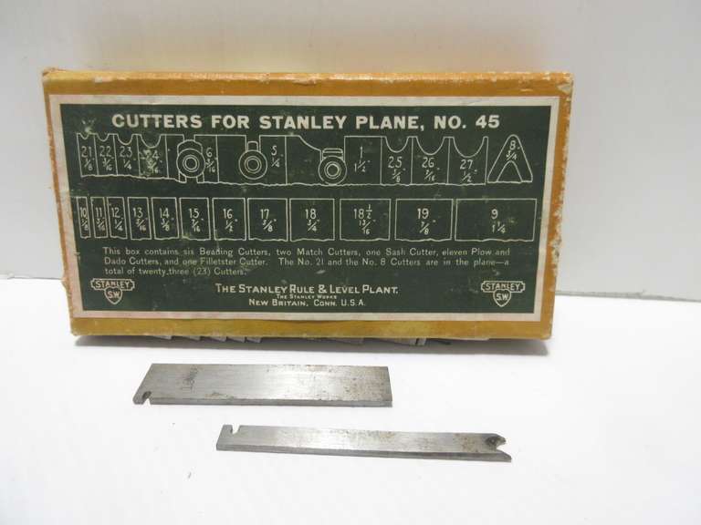 Cutters for Stanley Plane, No. 45