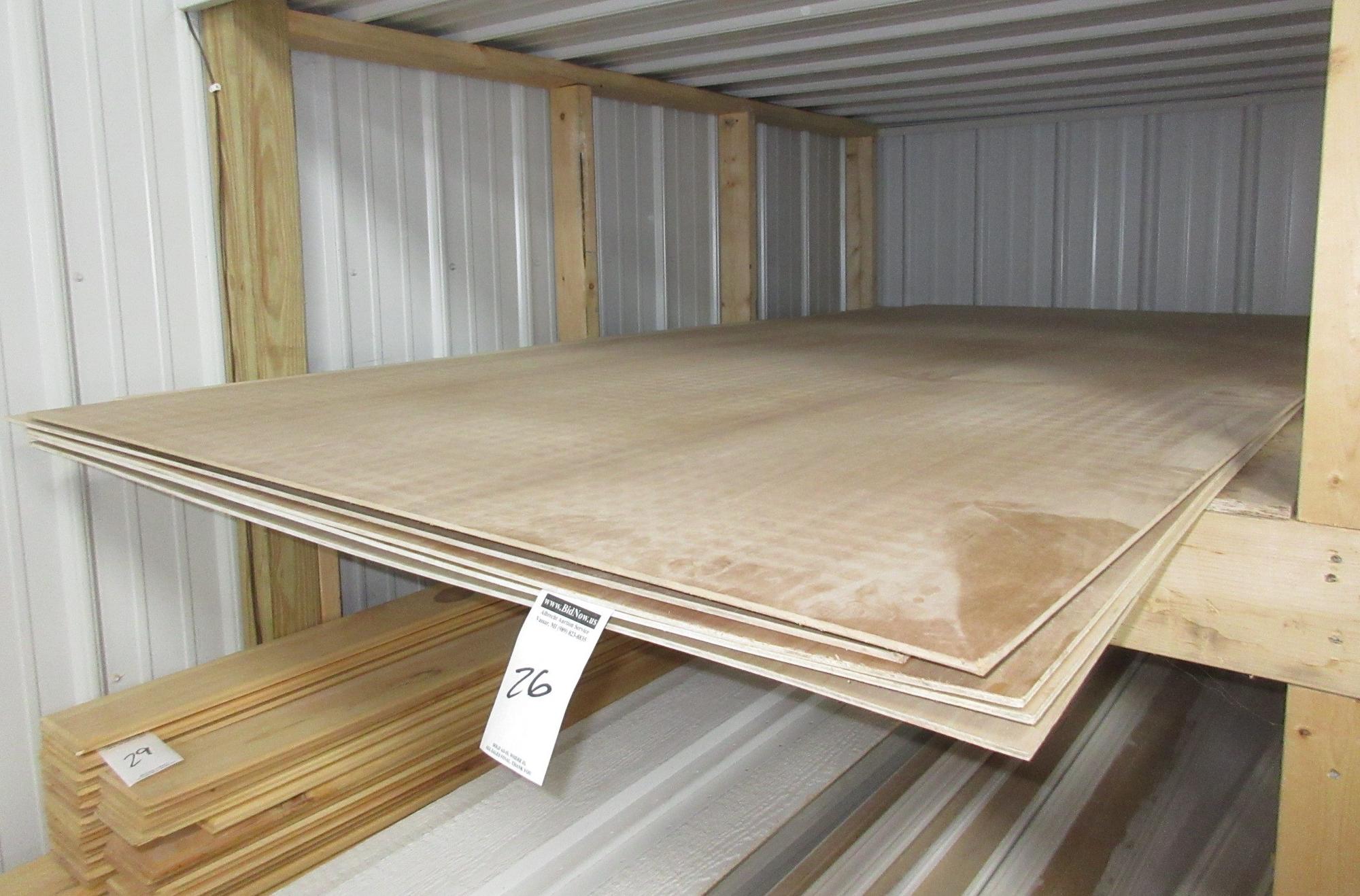 Albrecht Auctions | Prefinished and Unfinished Birch Plywood