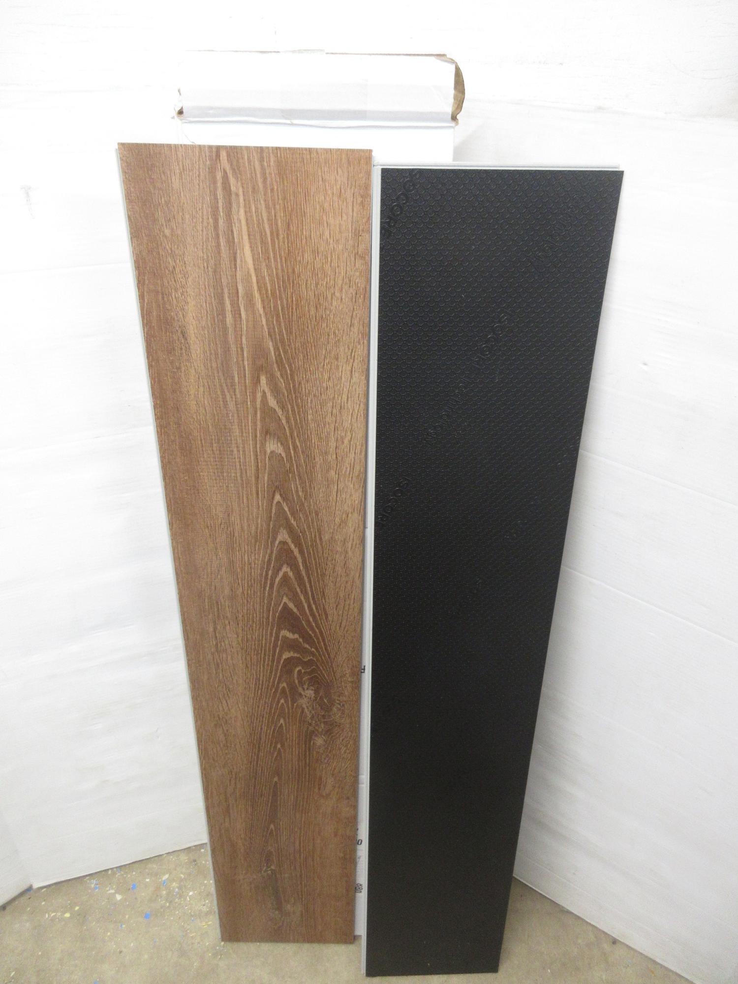 Albrecht Auctions 3 Cases Of Lifeproof Vinyl Plank Flooring Burnt Oak Color