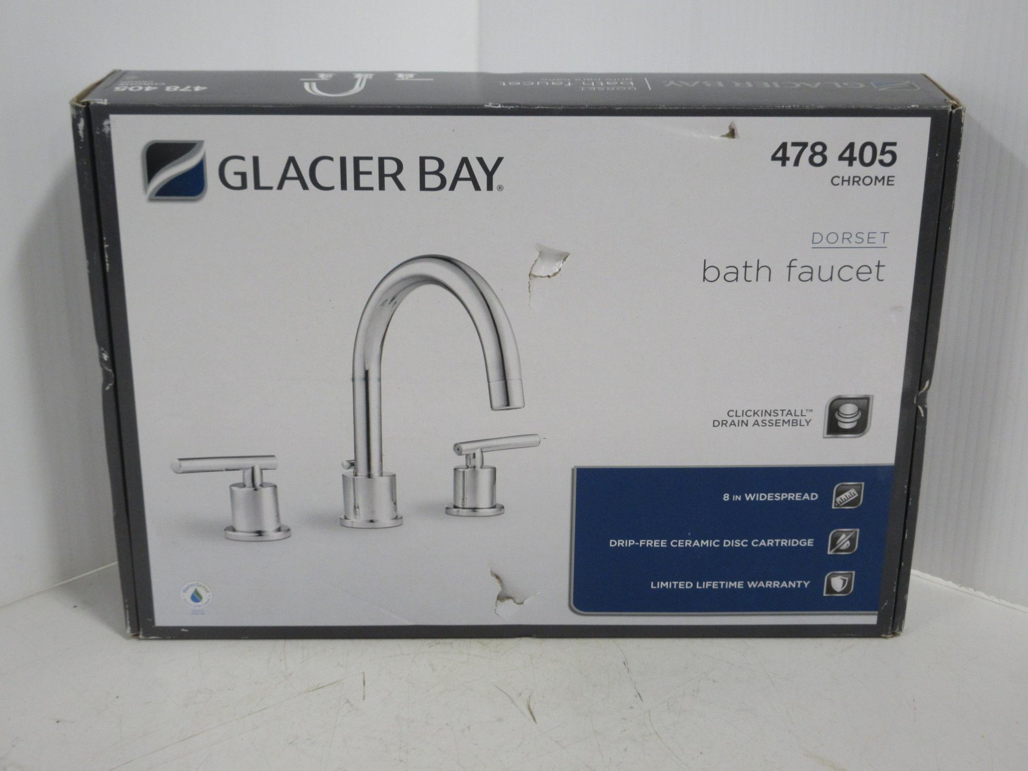 Albrecht Auctions Glacier Bay Dorset Bath Faucet Chrome