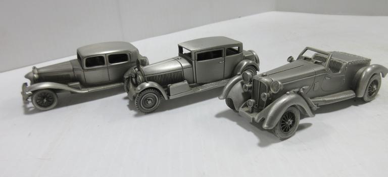 danbury mint pewter cars