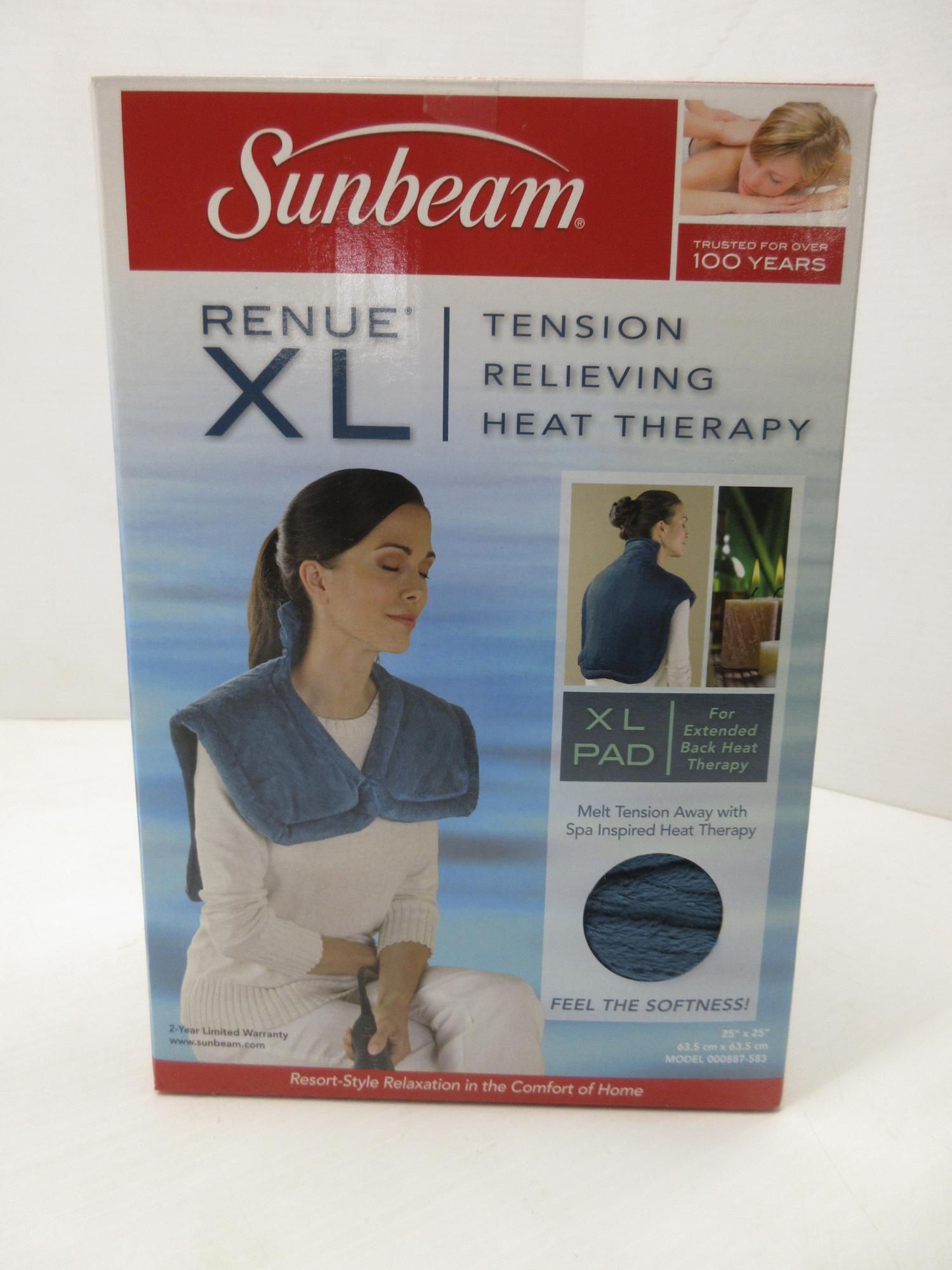 Albrecht Auctions Sunbeam Renue XL Tension Relieving Heat Therapy