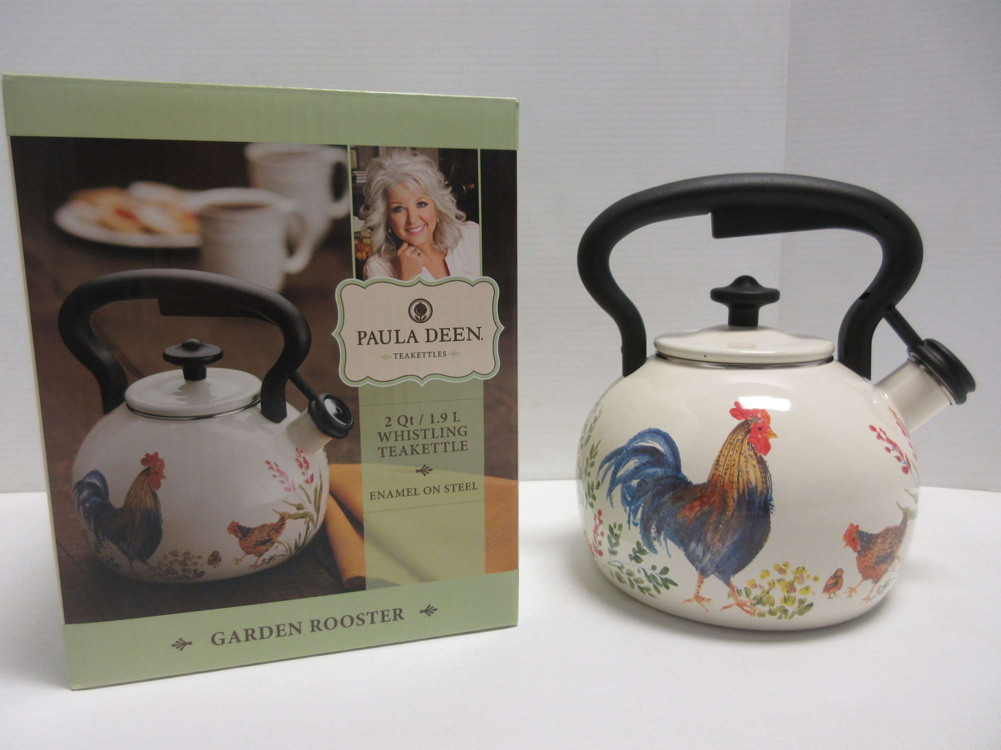 paula deen rooster tea kettle