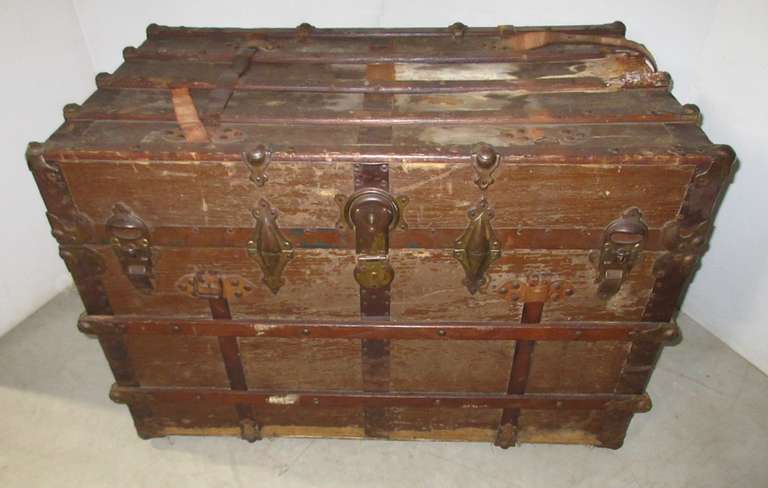 Wood Trunk Made by Whittle Trunk and Bag Co. Knoxville, TN