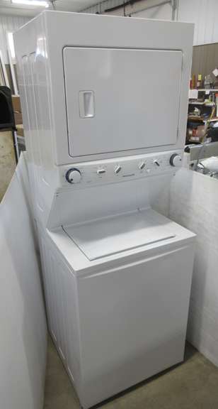 Frigidaire Stacked Washer with Natural Gas Dryer, Can Convert to Propane, All Original Papers Attached