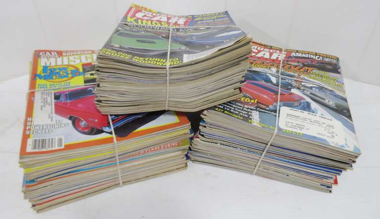 (3) Bundles of Muscle Car Review Magazines from the 1980s and 1990s