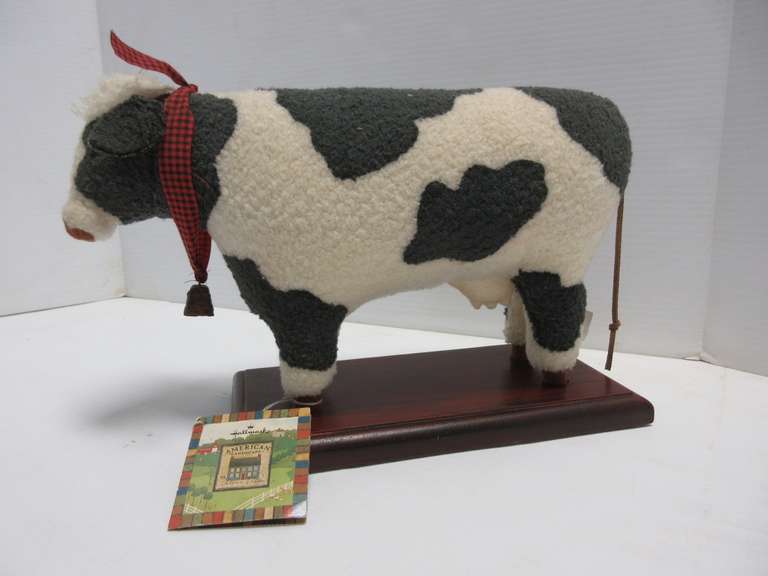 Hallmark American Cow with Tag