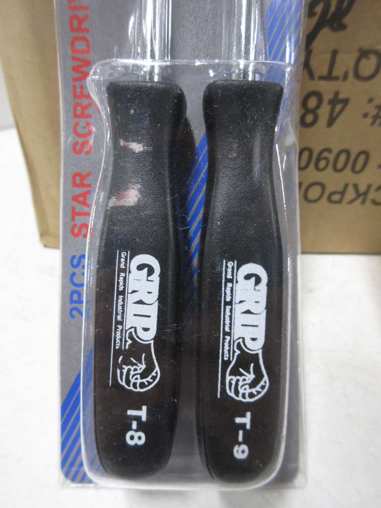 (20) Two-Packs of Grip Magnetic T8 and T9 Star Screwdrivers