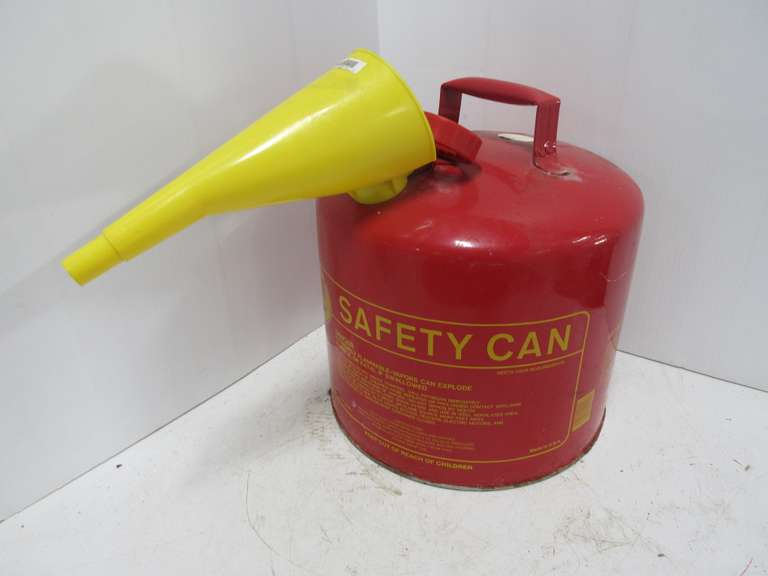 Eagle Five-Gallon Safety Gas Can with Funnel