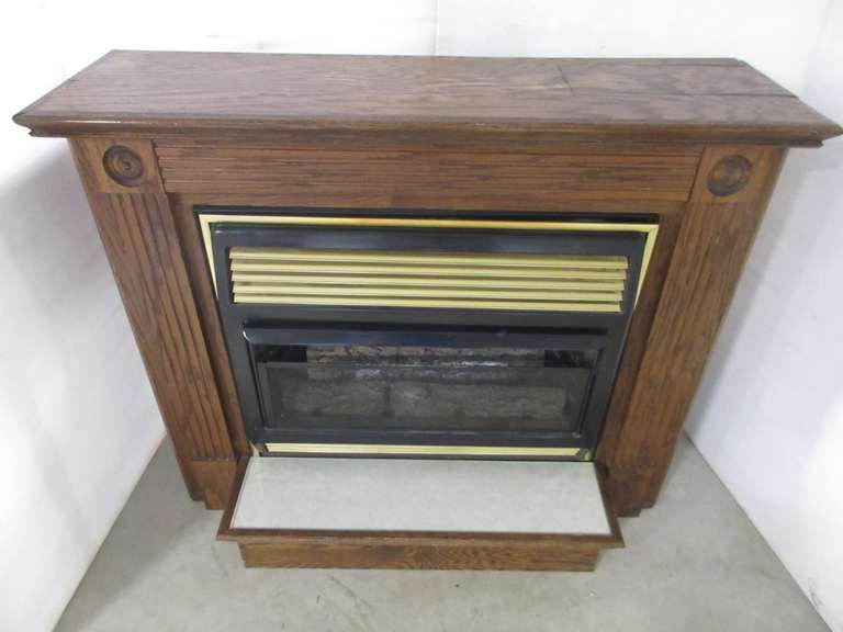 Albrecht Auctions | Propane Gas Fireplace with Thermostat ...