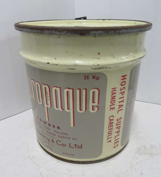 Metal Supplies Tin Can, Micropaque Powder Damancy & Co. Ltd. England