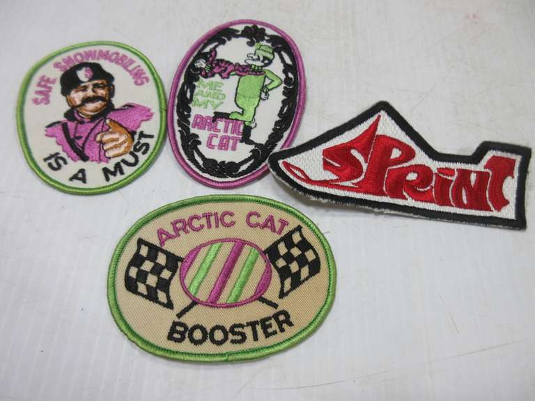 (3) Arctic Cat Patches, Unsewn, NOS; Older Bolens Patch