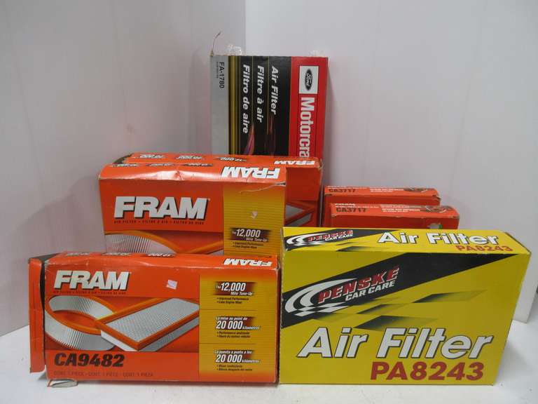 (7) Car Air Filters in Boxes