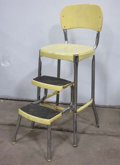 vintage metal high chair