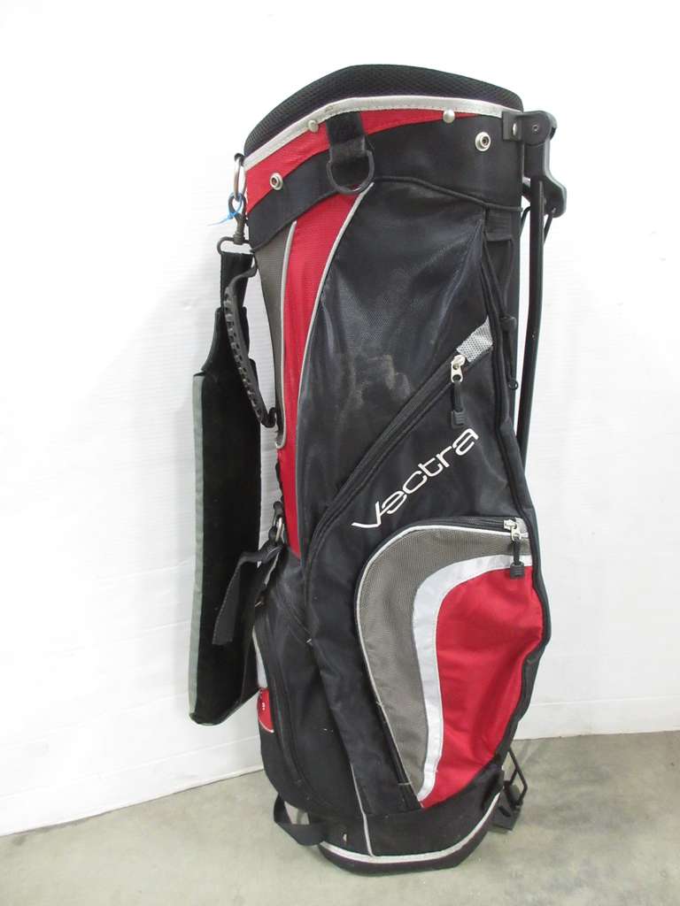 Golf Stand Bag by Titech Vectra, Black/Red/Gray