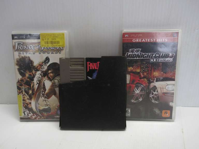 (2) PSP Video Games, Include: Midnight Club 3 and Prince of Persia; Nintendo Final Fantasy Game