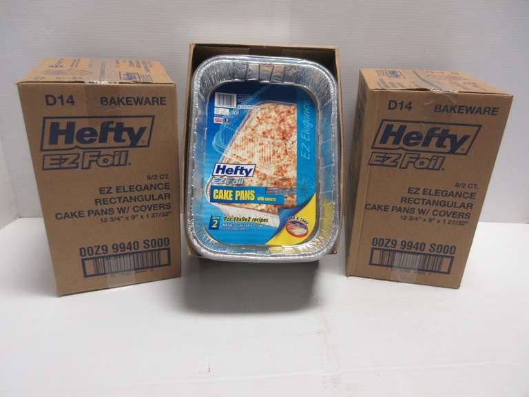 (27) Packages of EZ-Foil Cake Pans with Lids, Two Pans per Package