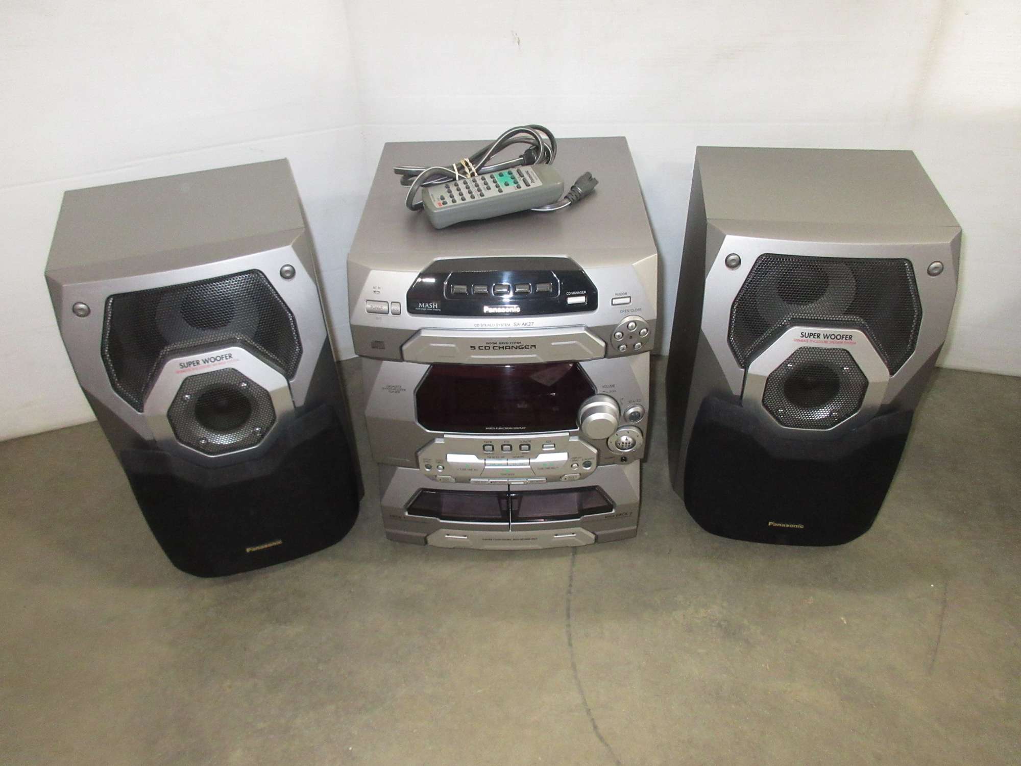 panasonic super woofer stereo
