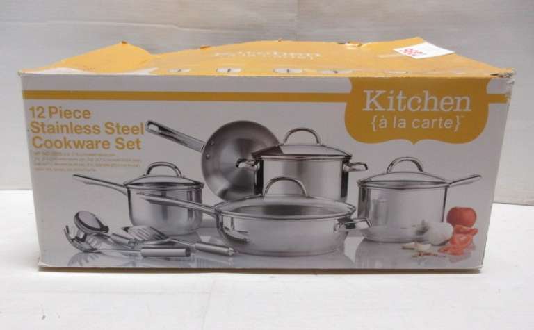 12-Piece Stainless Steel Cookware