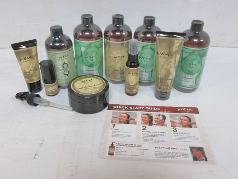 Albrecht Auctions Wen Hair Care Items Include 4 Bottles Of
